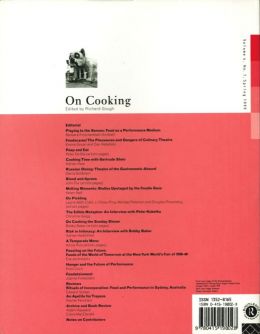 Back cover of Performance Research: Volume 4 Issue 1 - On Cooking