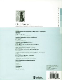 Back cover of Performance Research: Volume 7 Issue 3 - On Fluxus