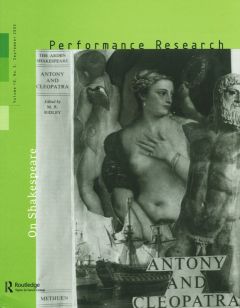 Front cover of Performance Research: Volume 10 Issue 3 - On Shakespeare