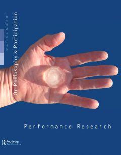 Front cover of Performance Research: Volume 16 Issue 4 - On Philosophy & Participation