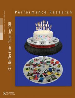 Front cover of Performance Research: Volume 23 Issue 4 - On Reflection : Turning 100